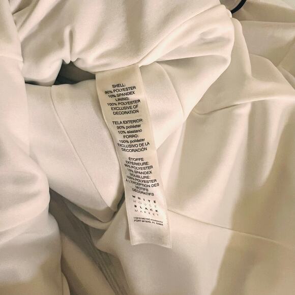 White House Black Market Printed Scuba Sleeveless Dress Size 8 NWT Multicolor - Picture 4 of 7